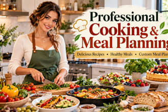 develop professional recipes and meal plans