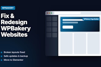 fix and redesign your wpbakery wordpress website