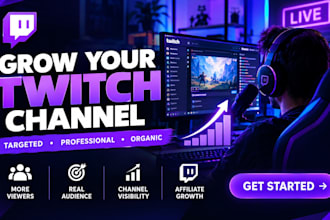 boost live viewers, twitch channel and organic twitch promotion