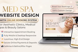 build med spa website design for aesthetic clinics and medical spas