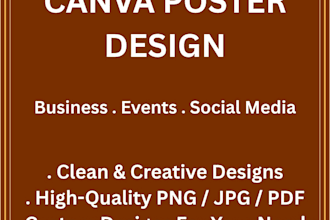 design professional social media poster in canva