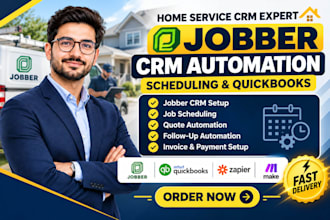 setup jobber crm scheduling automation and quickbooks integration