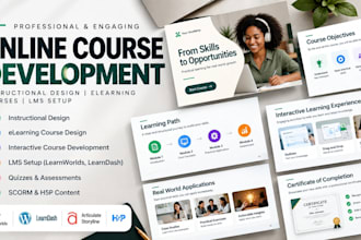 be your learnworlds instructional designer for online course development