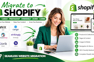 migrate wix cargo prestashop strikingly dorik carrd website to shopify migration