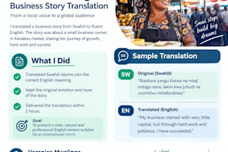 translate swahili to english and english to swahili native