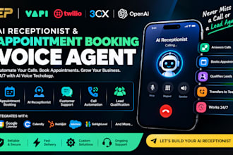 build ai receptionist and appointment booking voice agents