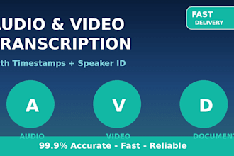 transcribe audio and video accurately with timestamps