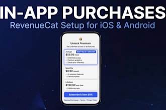set up in app purchases and subscriptions in your mobile app with revenuecat