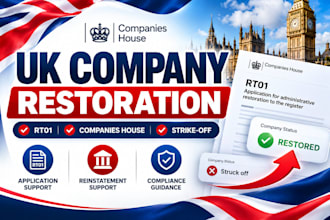 restore UK company, restore UK ltd, company restoration, strike off ltd, rt01