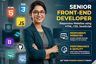 senior front end developer for responsive website projects using html csss java