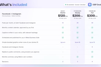 plan, write and schedule your facebook and instagram posts monthly