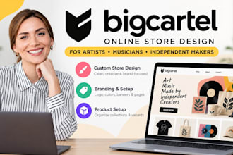 do big cartel online store design for artists and makers