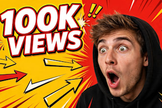 design viral clickbait youtube thumbnail mrbeast style