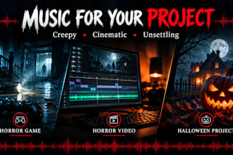 custom horror ai music for games, cinematic horror ai music,halloween soundtrack