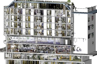 convert lidar point cloud into accurate cad drawing, scan to revit bim modeling