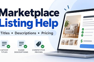 write your facebook marketplace or kijiji listing