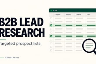 build targeted b2b lead lists with linkedin prospect research