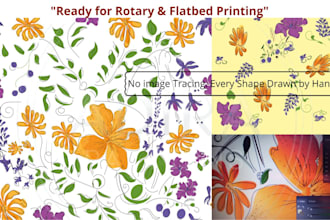 no image trace vectors and rotary printing patterns