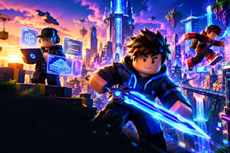 develop roblox full game, game map, roblox game development, full game creation