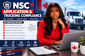 assist with nsc application and trucking compliance manuals
