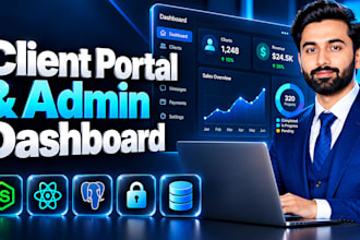 build a secure custom client portal and admin dashboard for your business