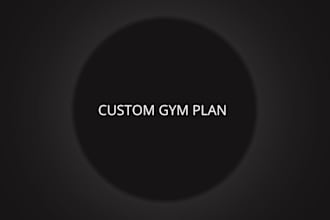 create a custom gym workout and nutrition plan for fat loss