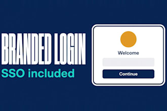 setup a branded login page with sso and social login