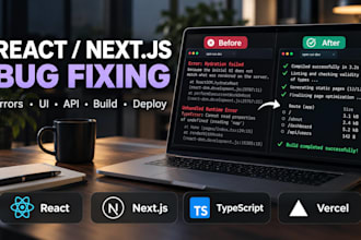 fix react and nextjs bugs and errors