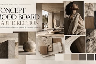 create a concept mood board and art direction