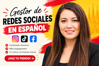be your spanish social media manager and content creator