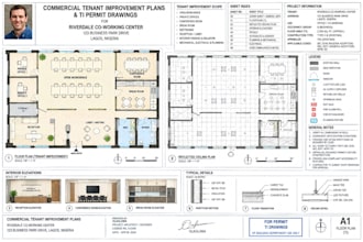 draft commercial tenant improvement plans and ti permit drawings