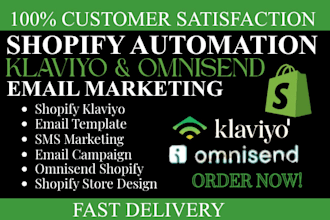 setup shopify klaviyo omnisend email marketing automation workflow campaign