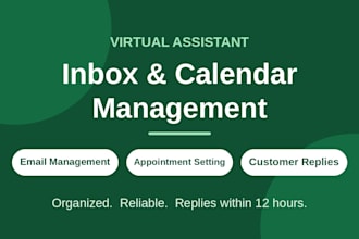 organize your inbox and manage your calendar and appointments