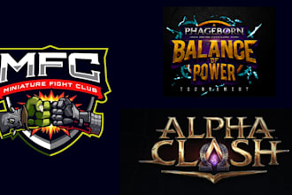 create a title logo creation for comic books, games, movies, and novels