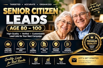 give premium sweeps leads, senior elderly leads, usa leads, gambler leads