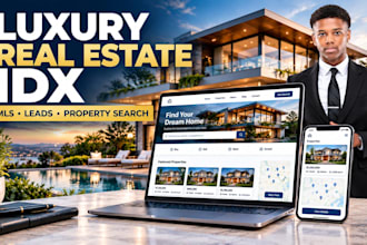 build real estate website for realtor and agent with idx mls