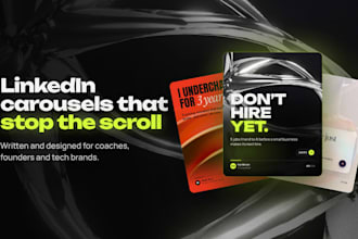 write and design linkedin carousels that stop the scroll