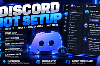 set up and customize your discord server and bots