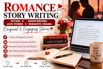 write romance stories and fiction