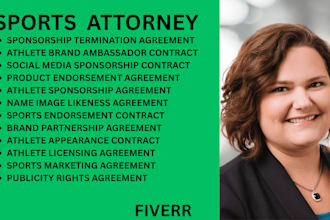 be your oh, nc, ny, ca sports lawyer for endorsement and sponsorship agreements