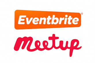 create and manage eventbrite and meetup events and promote your event