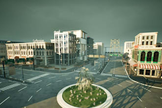 do low poly roblox map 3d stylized environment design simulator map obby map