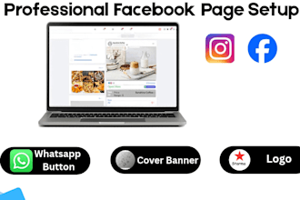 create and set up fb page and instagram business profile