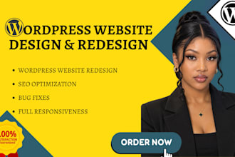 wordpress website design,redesign and elementor website