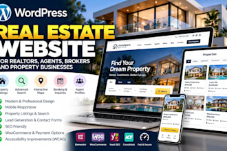 build a real estate website, realtor website, wordpress real estate website