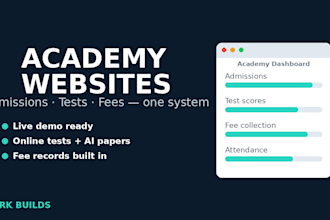build a modern website for your academy, college or school