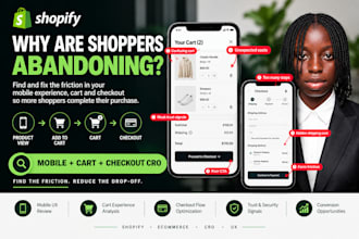 optimize your shopify mobile UX, cart and checkout for more conversions with cro