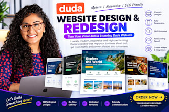 build or redesign duda website fix duda bugs using duda website builder