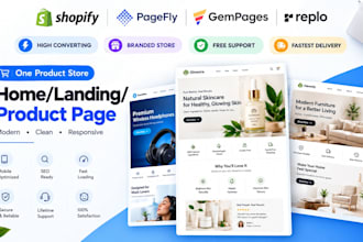 design figma to shopify advertorial and listicle landing page in replo, pagefly