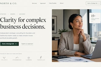 design squarespace consultant consulting business firm website
